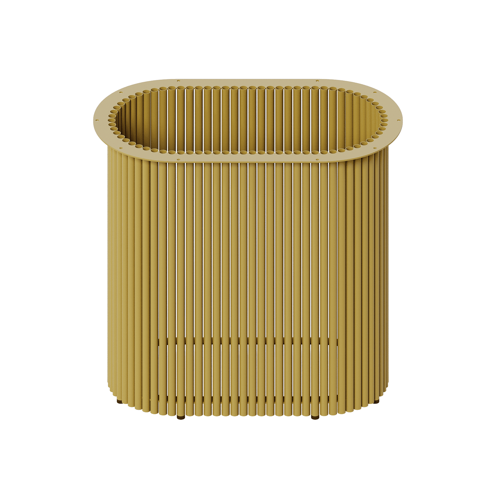 Подстолье золотое TRUBIS Oval, 70 х 35 см