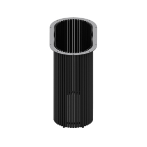 Подстолье черное TRUBIS Oval, 70 х 35 см