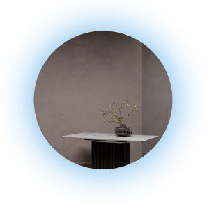 Зеркало с холодной подсветкой, RAUNTEL NF LED L, D100 см