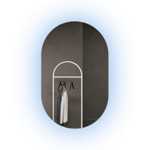 Зеркало с холодной подсветкой, NOLVIS NF LED S, 80 x 50 см