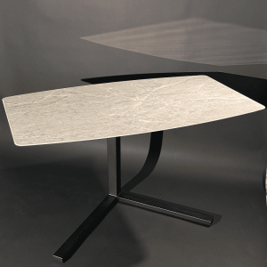 Рабочий стол PINGUM Wood+Glass с мраморной фотопечатью, 120 х 71 см