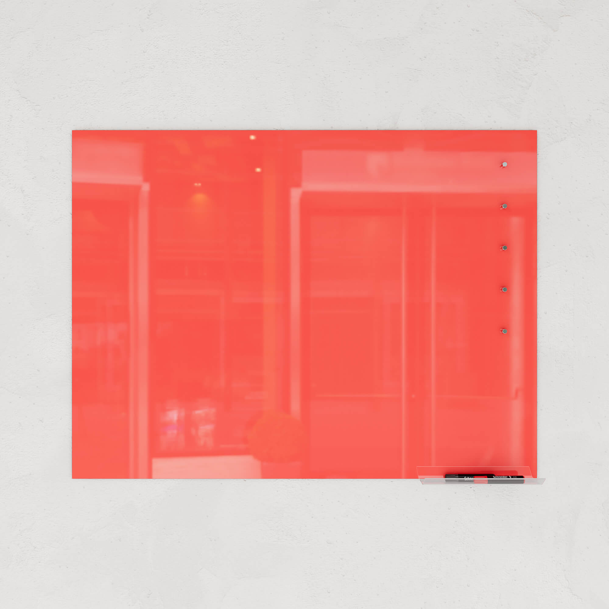 Магнитно-маркерная доска красная 60 x 90 см