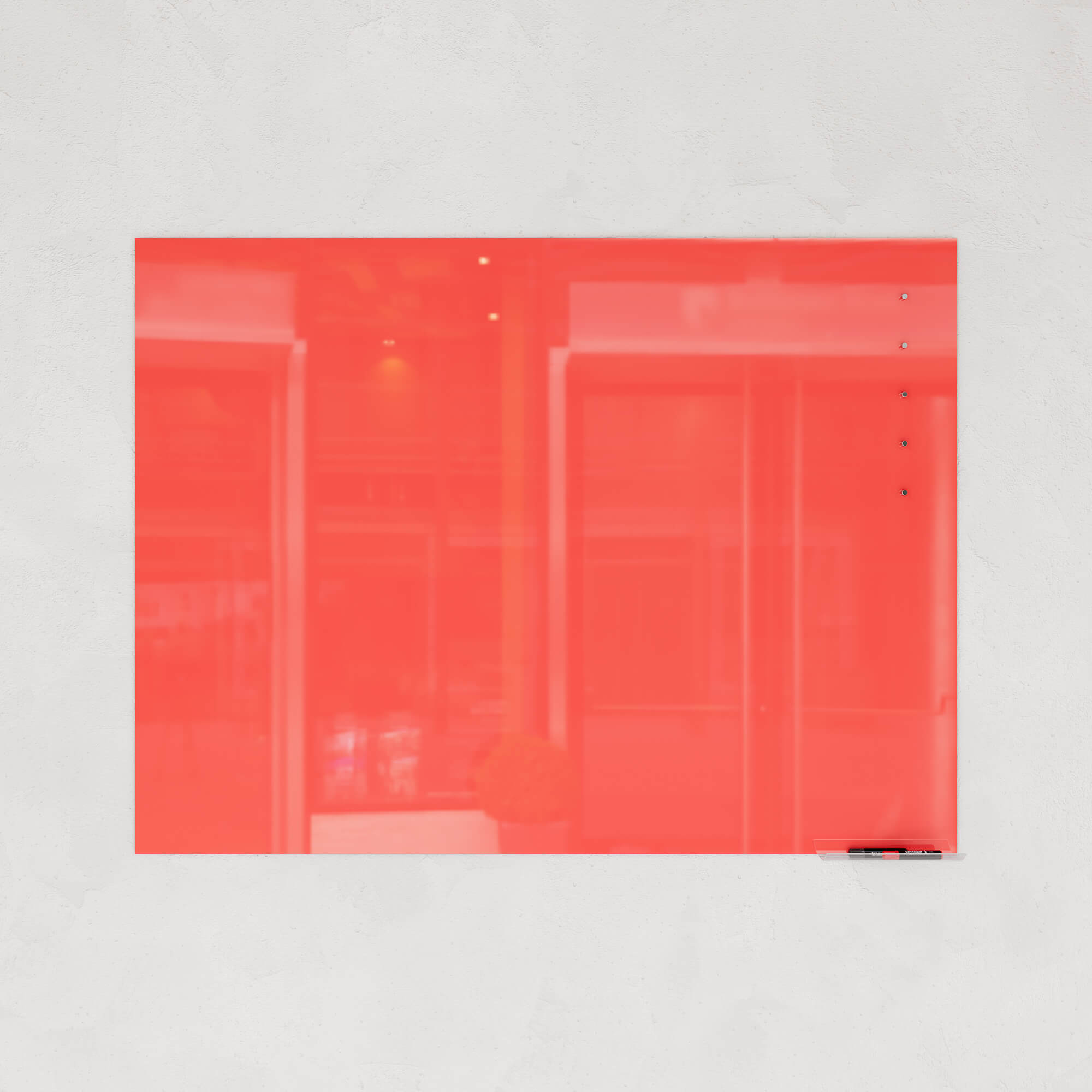 Магнитно-маркерная доска красная 90 x 120 см