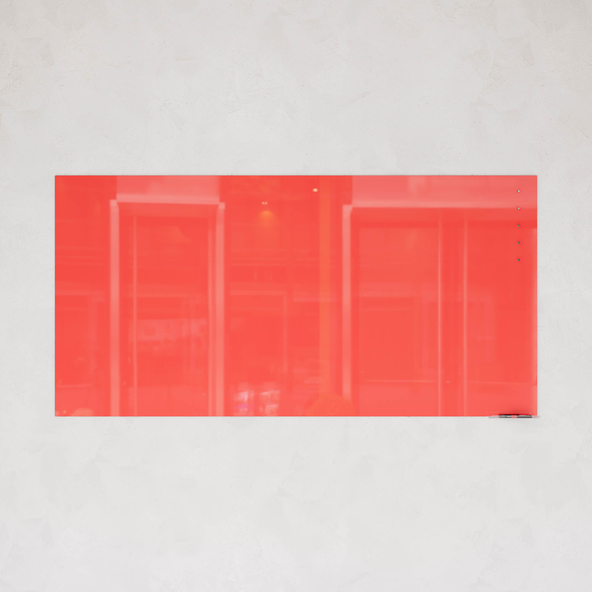 Магнитно-маркерная доска красная 100 x 200 см