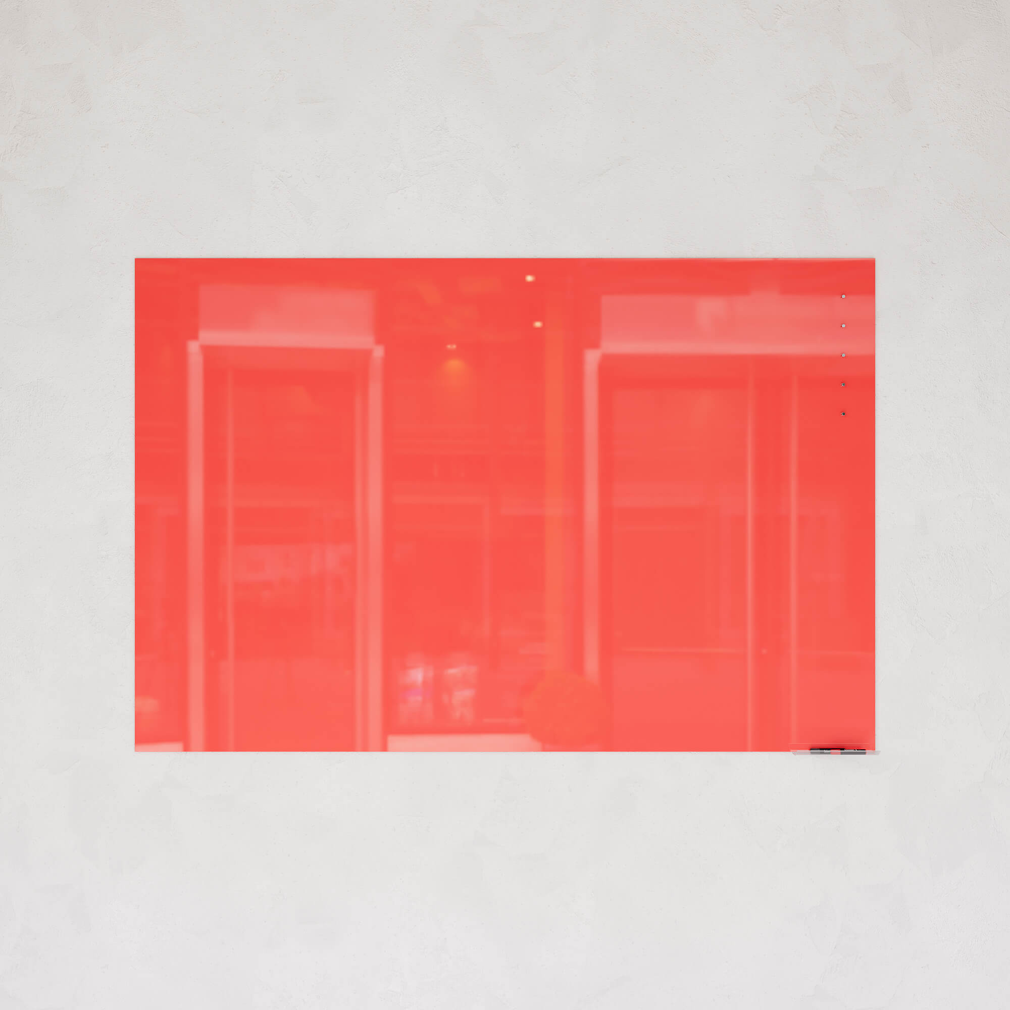 Магнитно-маркерная доска красная 120 x 180 см