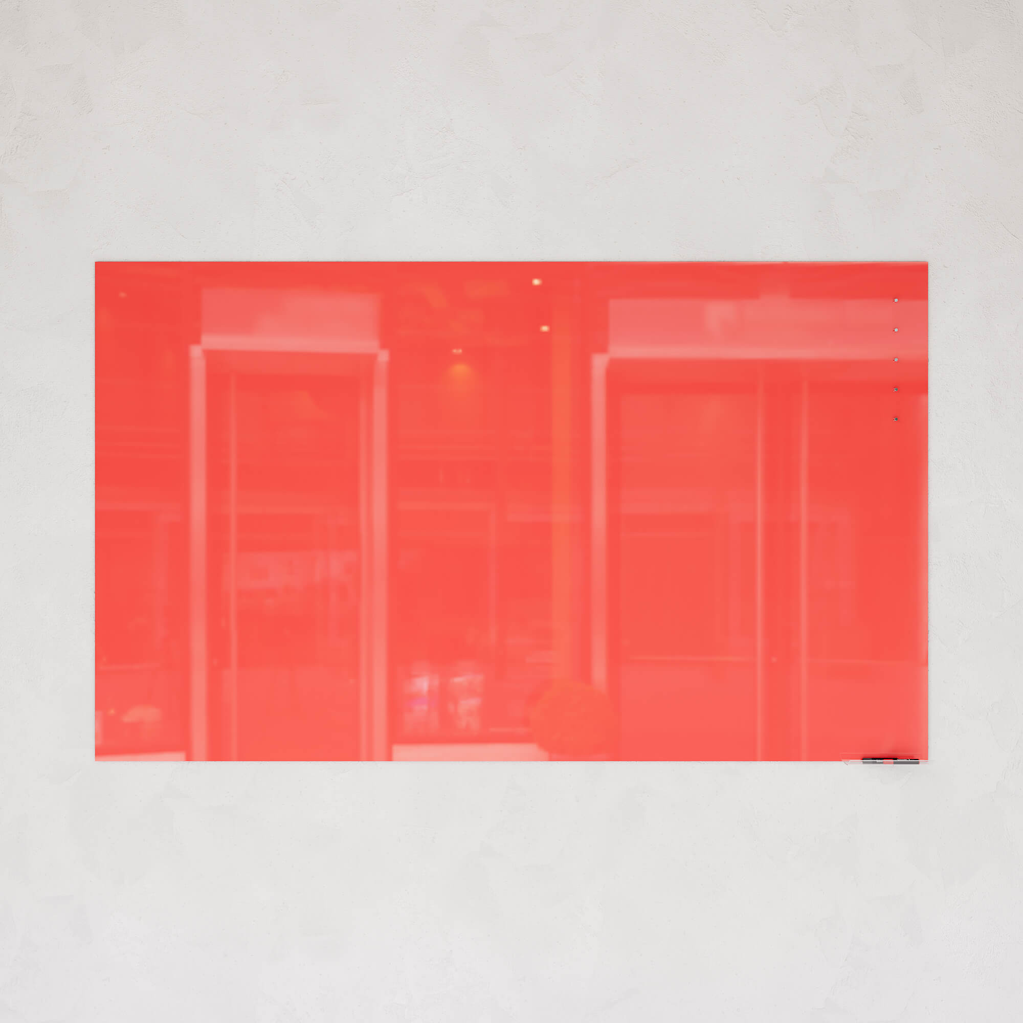 Магнитно-маркерная доска красная 120 x 200 см