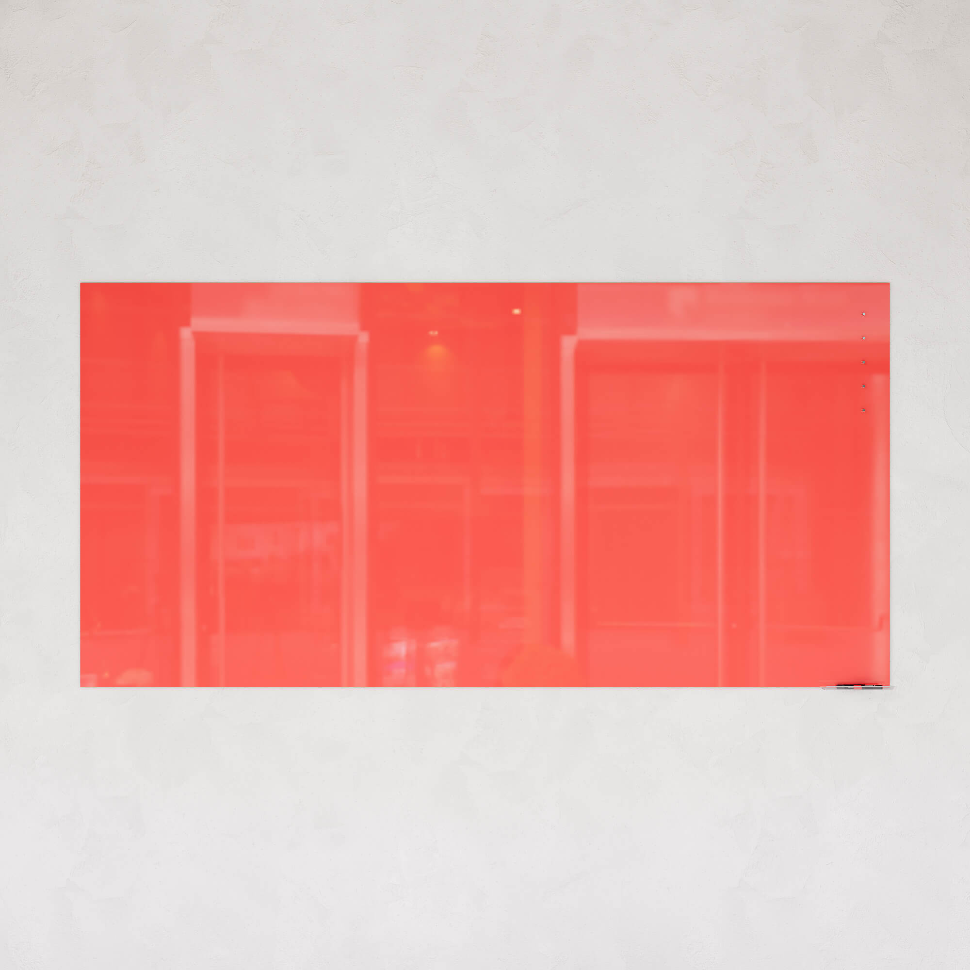 Магнитно-маркерная доска красная 120 x 240 см