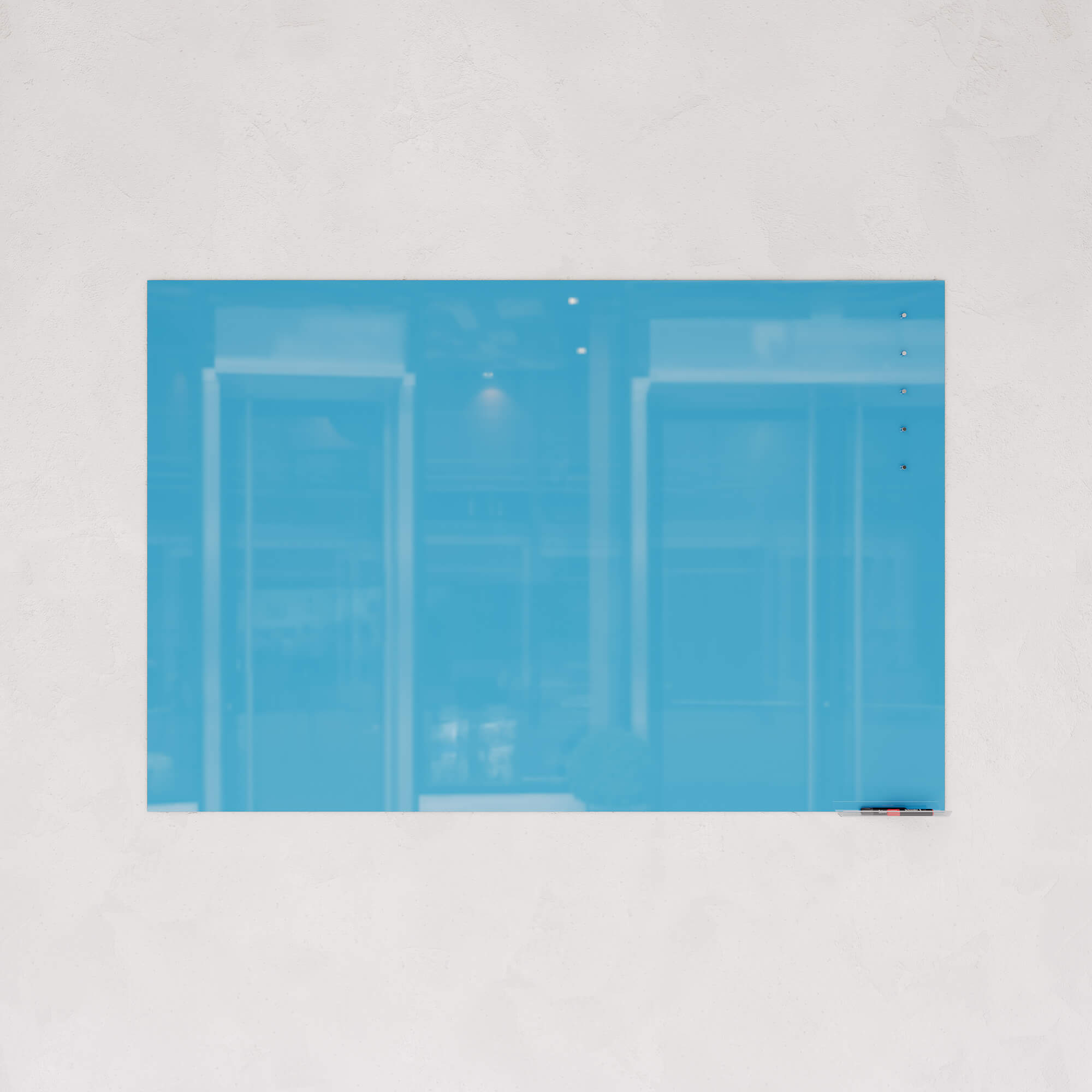 Магнитно-маркерная доска синяя 100 x 150 см