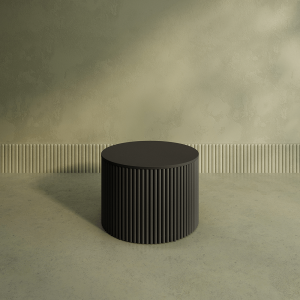 Журнальный столик TRUBIS Wood M D60 см, черный