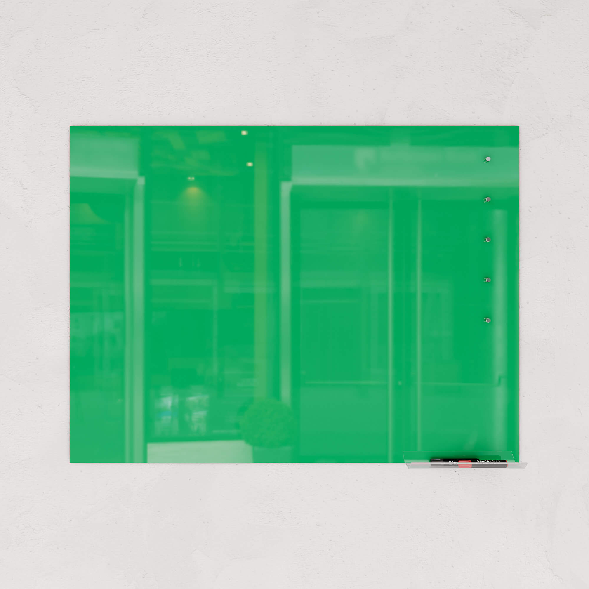 Магнитно-маркерная доска зеленая 60 x 90 см