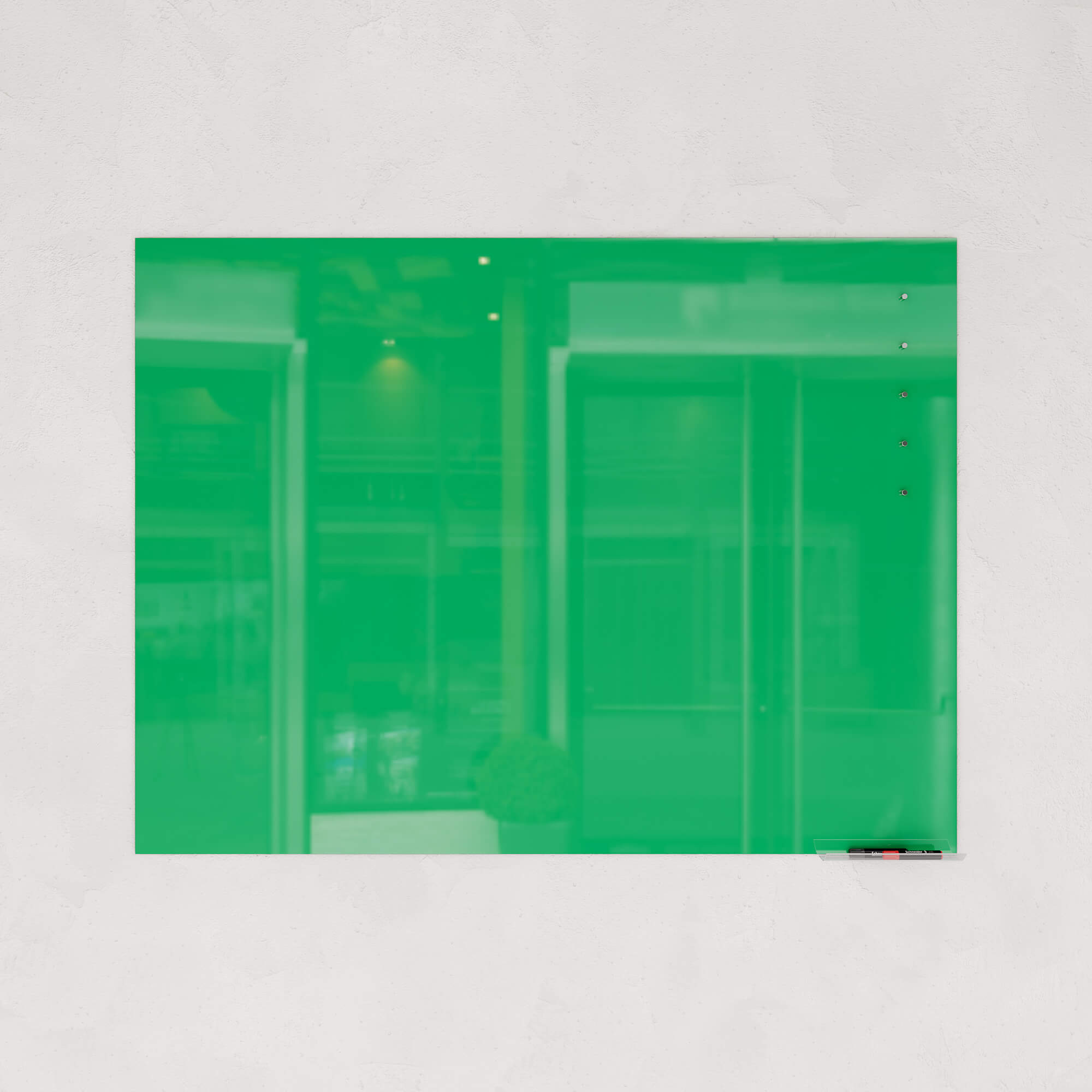 Магнитно-маркерная доска зеленая 90 x 120 см