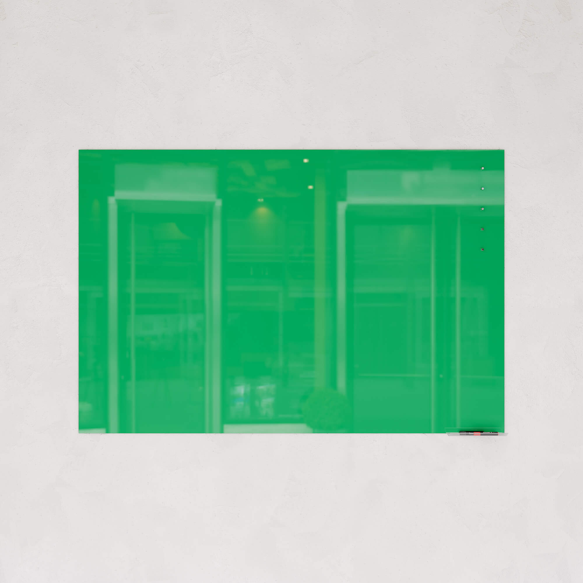 Магнитно-маркерная доска зеленая 100 x 150 см