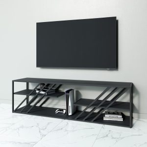 Тумба LATTISO черный, 194.2 х 43.2 см