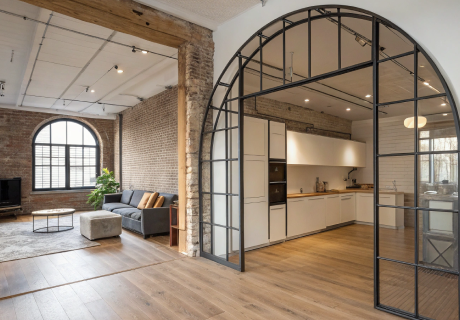 Арочные стальные перегородки