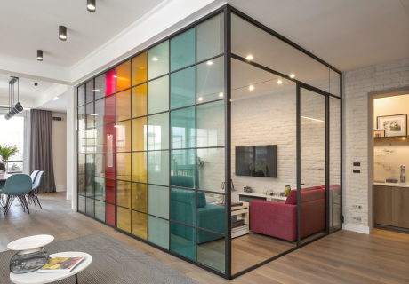 Цветные декоративные перегородки