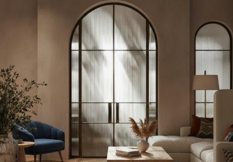 Арочные перегородки с дверью