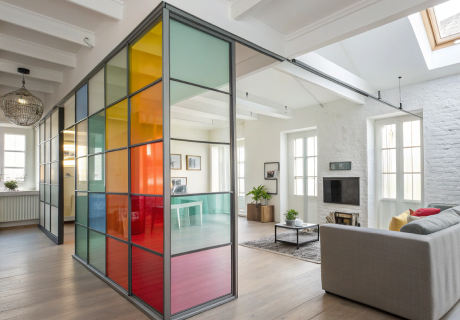 Цветная перегородка