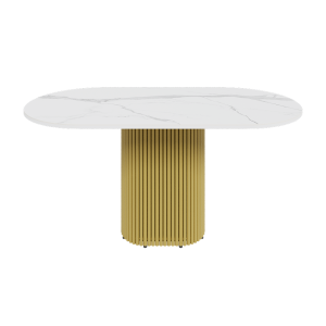 Обеденный стол золотой TRUBIS Stone 160 х 80 см