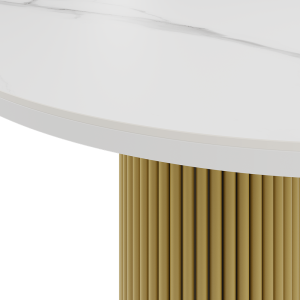 Обеденный стол золотой TRUBIS Stone 160 х 80 см