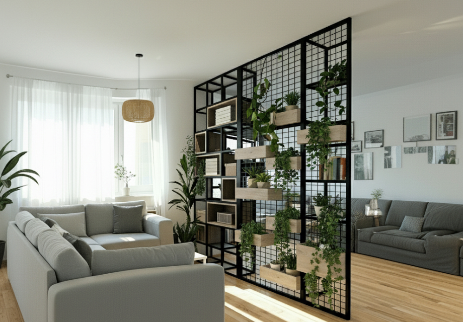 Архитектурные стеллажи-перегородки