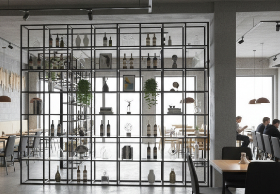 Перегородки со стеклом