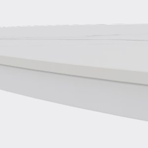 Обеденный стол белый TRUBIS Stone L D100 см