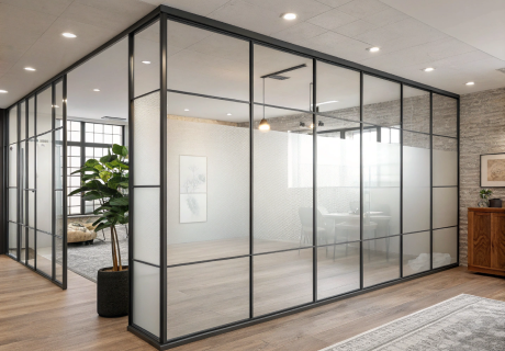 Офисные матовые перегородки