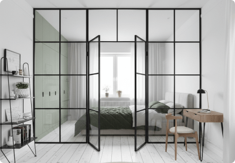 Распашные перегородки