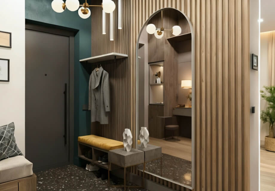 Зеркала в металлической раме