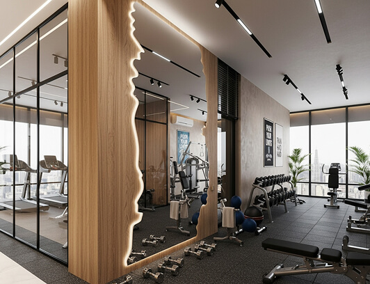 В зале или салоне