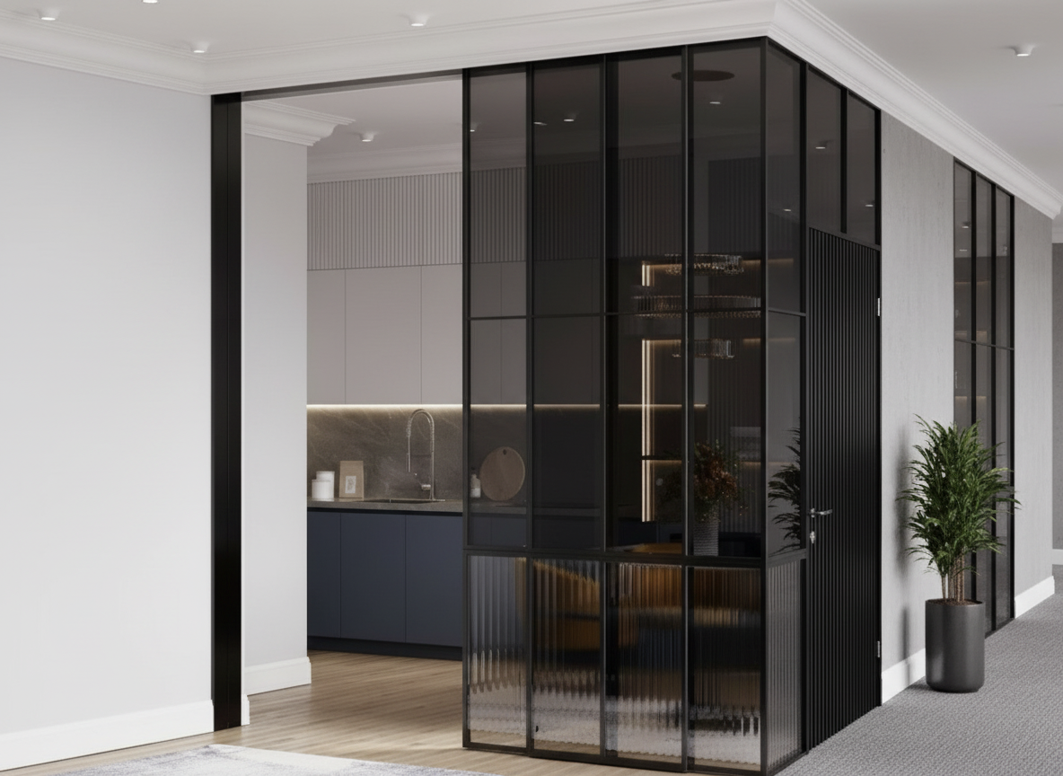 С декоративным стеклом