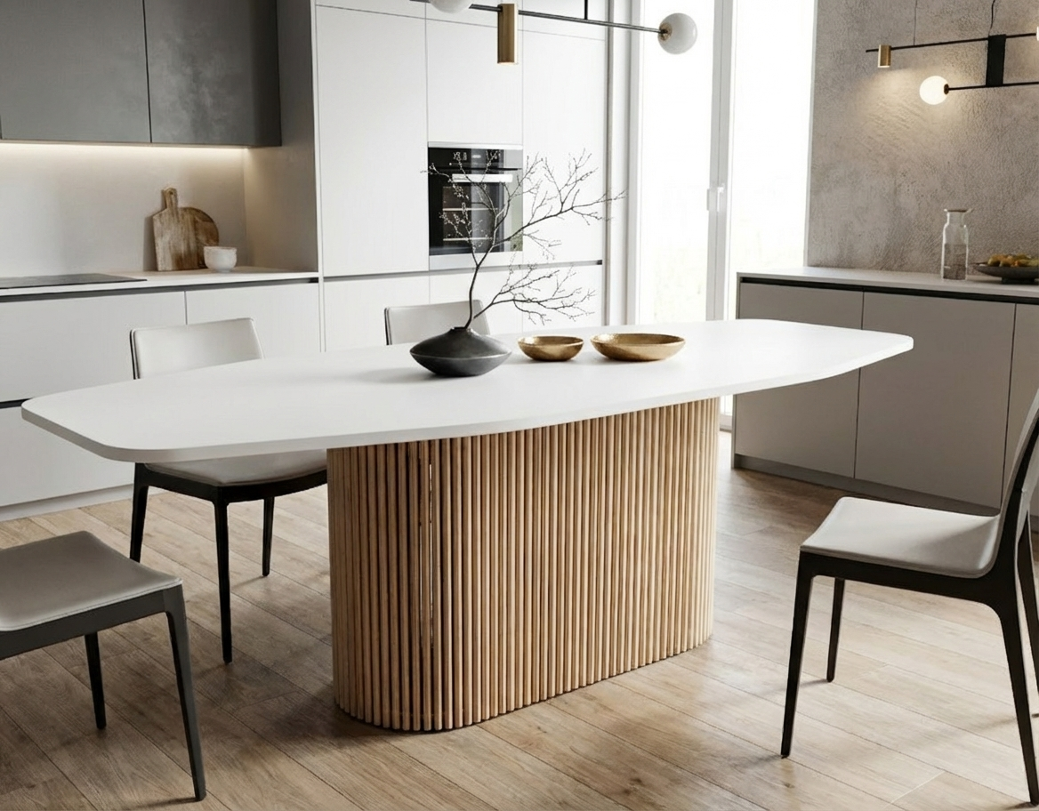 Кухонные столы со стальным каркасом