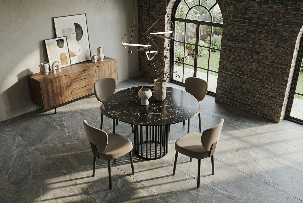 Круглые и овальные кухонные столы