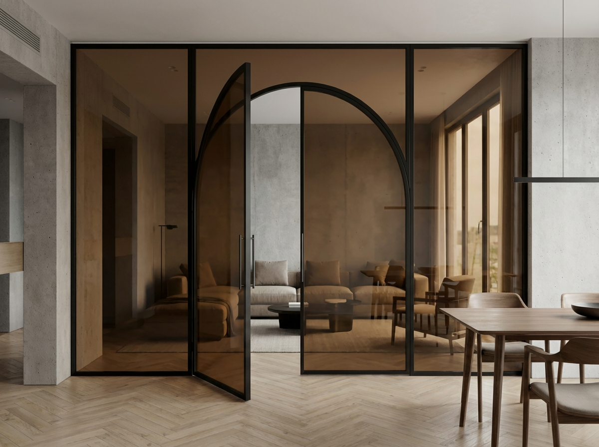 Цветные декоративные стекла (Бронза, тонированное)