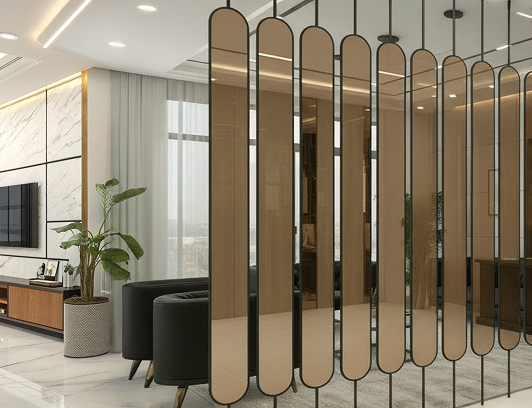 С декоративным стеклом