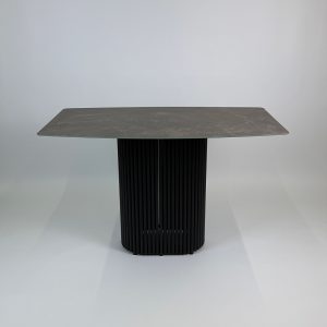 Обеденный стол TRUBIS с фотопечатью под тёмный мрамор, 120 х 71.5 см